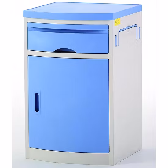 in-505 High Quality ABS Plastic Table Hospital Equipment Bedside Locker Cabinet