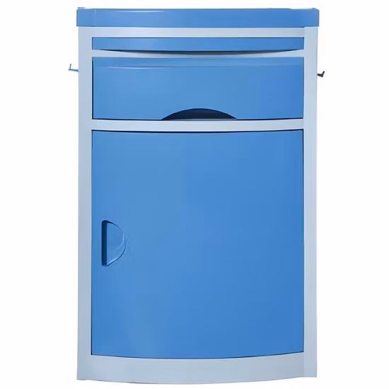 in-505 High Quality ABS Plastic Table Hospital Equipment Bedside Locker Cabinet