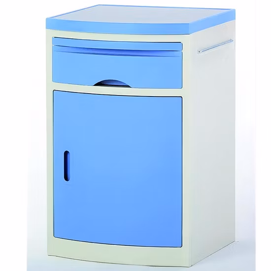 in-505 High Quality ABS Plastic Table Hospital Equipment Bedside Locker Cabinet