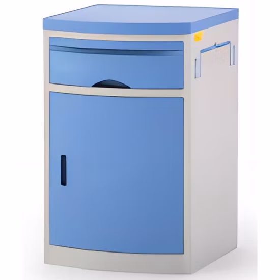 in-505 High Quality ABS Plastic Table Hospital Equipment Bedside Locker Cabinet