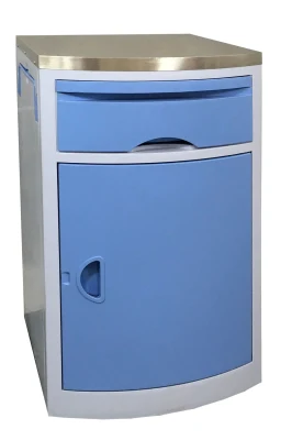 Mn-Bl001 Medical Equipment Furniture ABS Material Plate Bedside Table Bedside Cabinet with 4 Drawers