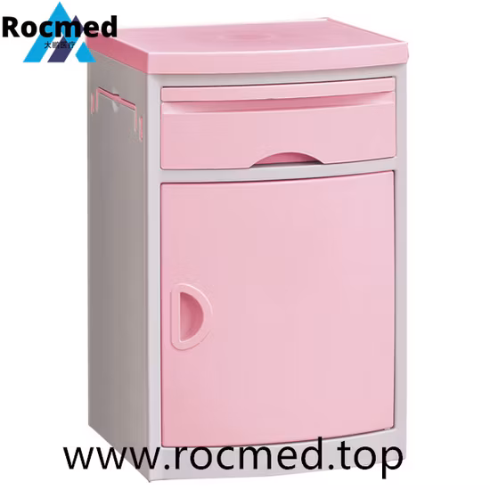 Steel Material ABS Medical Bedside Cabinet